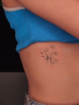 Hình xăm chữ h ở eo cực đẹp tattoo chữ h ở eo cực đẹp