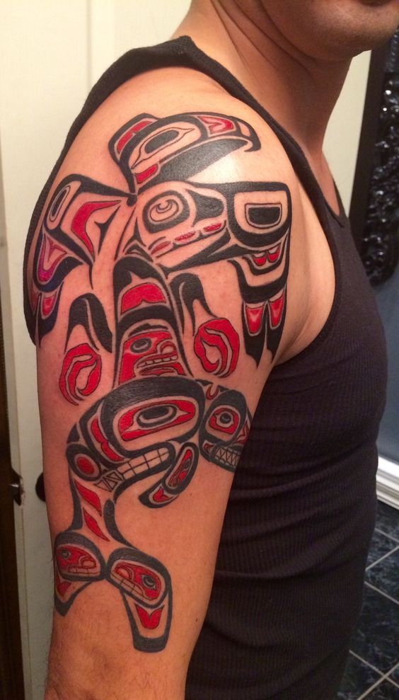 tattoo biểu tượng cho sự mạnh mẽ trên bắp tay