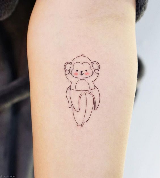 Top 100 hình xăm con khỉ mini cực đẹp cho ae lên ý tưởng - Genztattoo