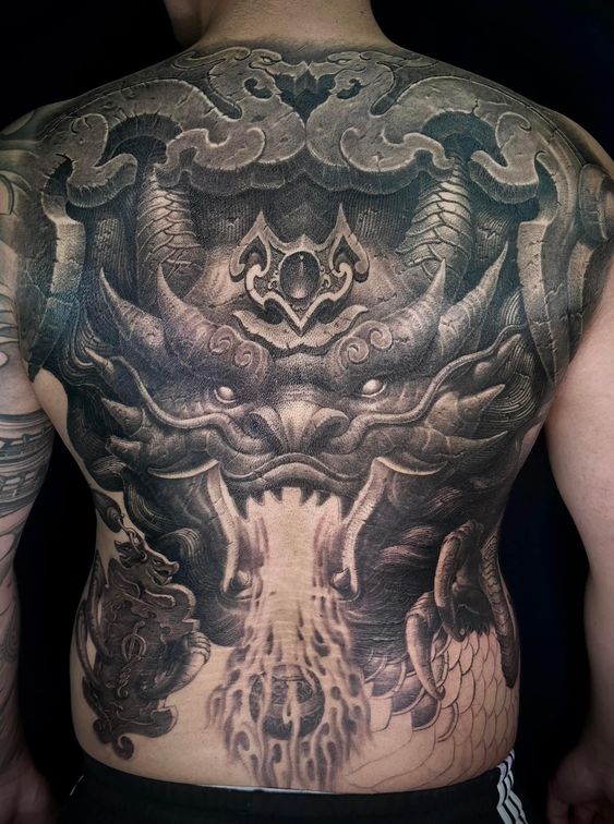 Top 100 hình xăm cụ rồng già vạn tuổi cực chất - Genztattoo
