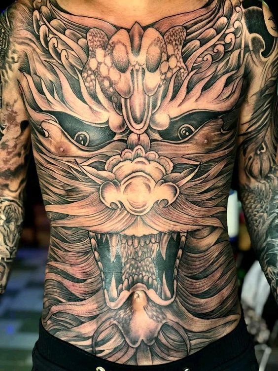 Top 100 hình xăm cụ rồng già vạn tuổi cực chất - Genztattoo