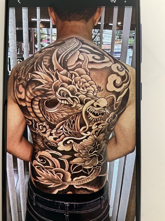 Top 100 hình xăm cụ rồng già vạn tuổi cực chất - Genztattoo