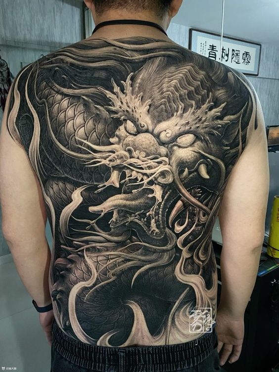 Top 100 hình xăm cụ rồng già vạn tuổi cực chất - Genztattoo