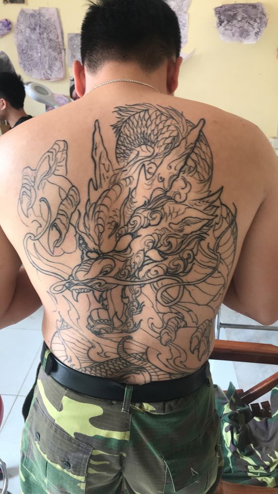 Top 100 hình xăm cụ rồng già vạn tuổi cực chất - Genztattoo