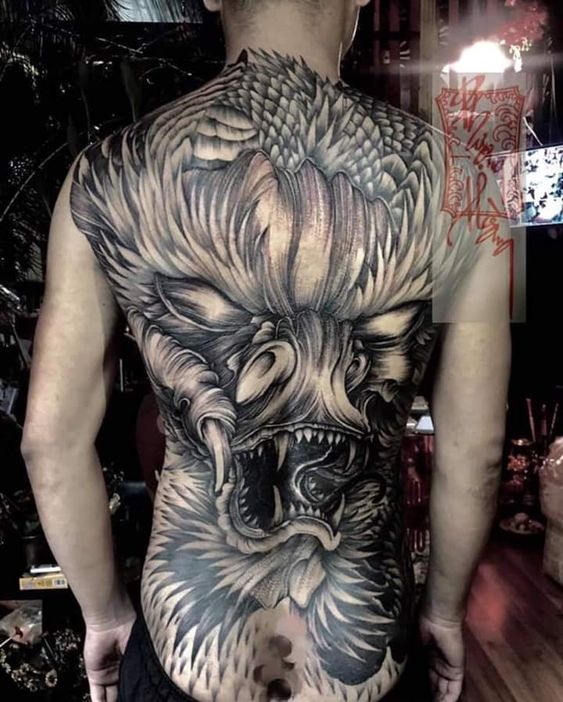 Top 100 hình xăm cụ rồng già vạn tuổi cực chất - Genztattoo
