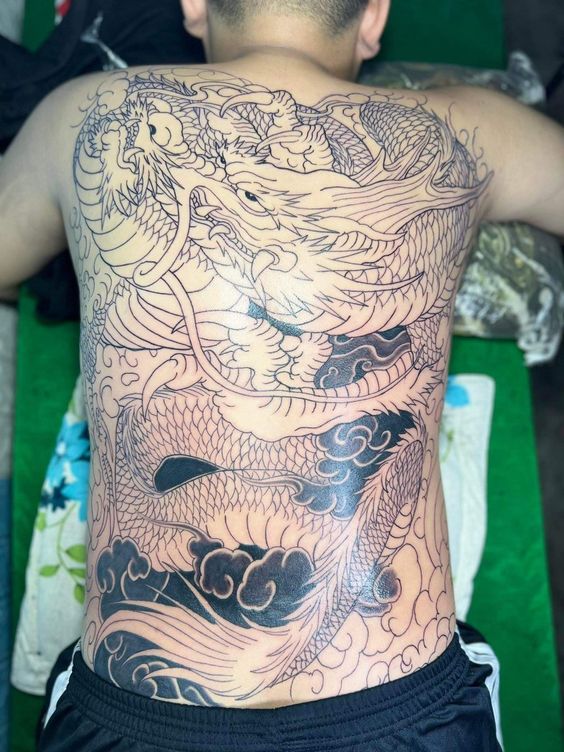 Top 100 hình xăm cụ rồng già vạn tuổi cực chất - Genztattoo
