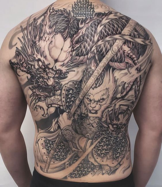Top 100 hình xăm cụ rồng già vạn tuổi cực chất - Genztattoo