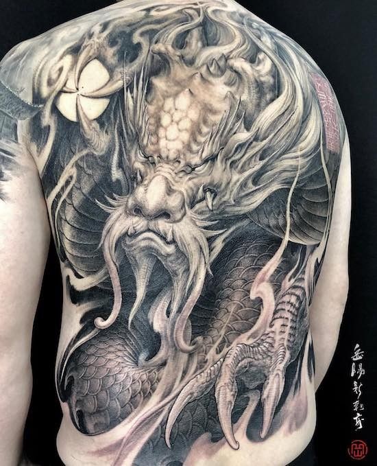 Top 100 hình xăm cụ rồng già vạn tuổi cực chất - Genztattoo