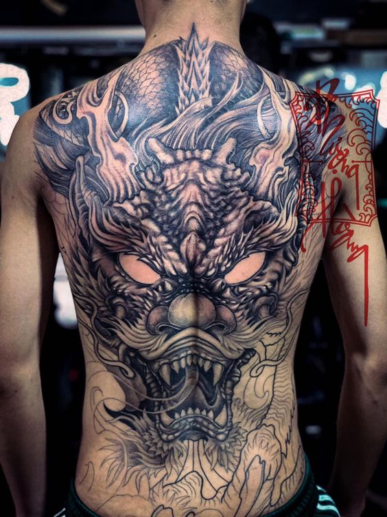 Top 100 hình xăm cụ rồng già vạn tuổi cực chất - Genztattoo