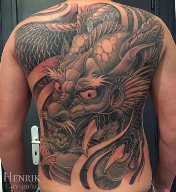 Top 100 hình xăm cụ rồng già vạn tuổi cực chất - Genztattoo