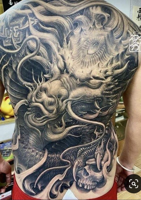 Top 100 hình xăm cụ rồng già vạn tuổi cực chất - Genztattoo
