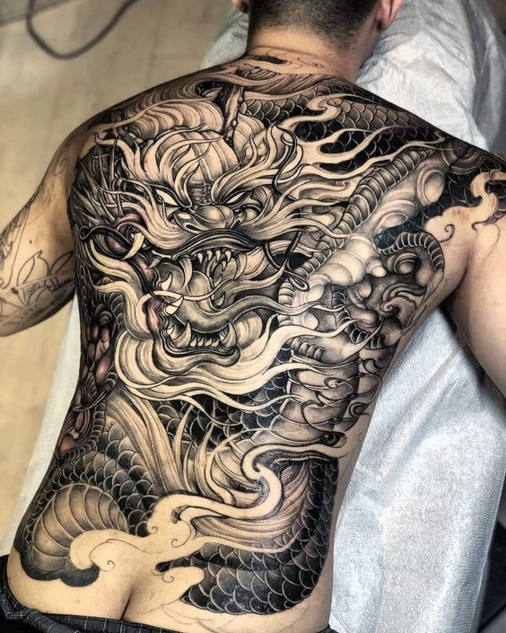 Top 100 hình xăm cụ rồng già vạn tuổi cực chất - Genztattoo