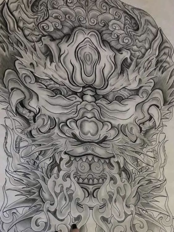 Top 100 hình xăm cụ rồng già vạn tuổi cực chất - Genztattoo