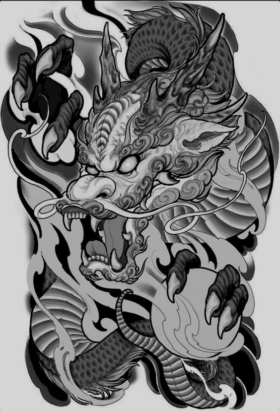 Top 100 hình xăm cụ rồng già vạn tuổi cực chất - Genztattoo