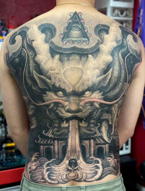 Top 100 hình xăm cụ rồng già vạn tuổi cực chất - Genztattoo