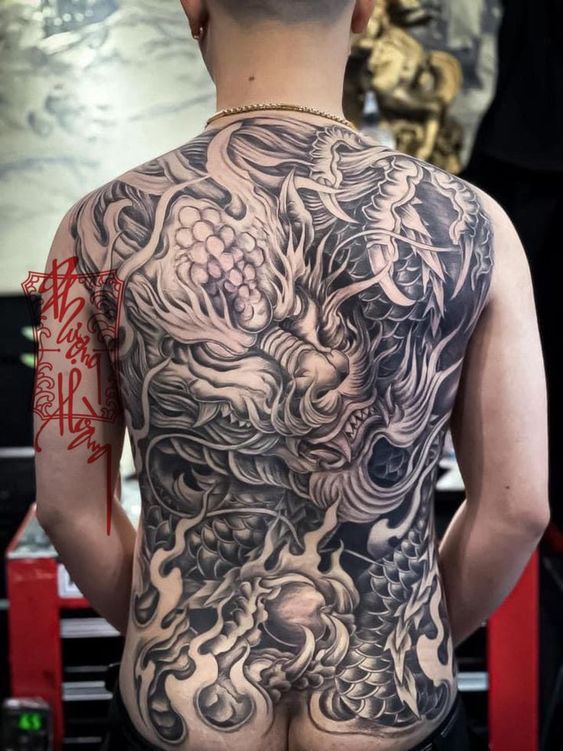 Top 100 hình xăm cụ rồng già vạn tuổi cực chất - Genztattoo