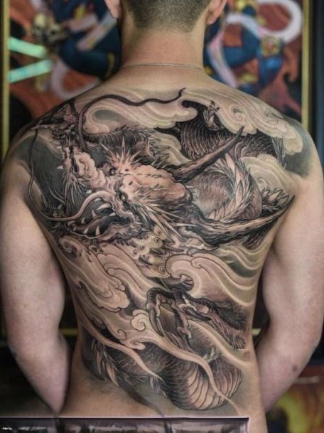 Top 100 hình xăm cụ rồng già vạn tuổi cực chất - Genztattoo