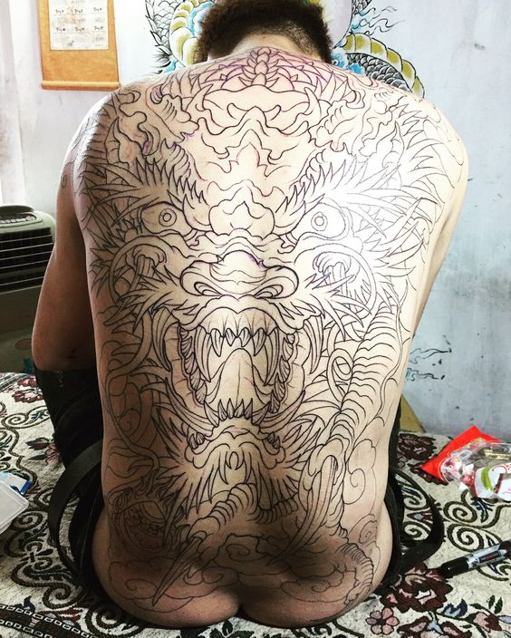 Top 100 hình xăm cụ rồng già vạn tuổi cực chất - Genztattoo