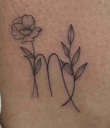 Hình xăm biểu tượng cung Xử Nữ với hoa và lá Top 100 hình xăm cung xử nữ đẹp được thực hiện bởi thợ xăm giỏi nhất