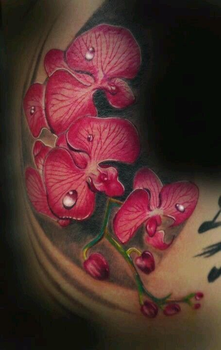 mẫu tattoo hoa lan siêu thực mẫu tattoo hoa lan siêu thực