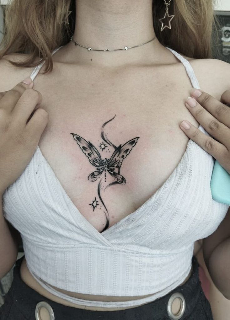 Top 300+ hình xăm khe ngực siêu đẹp và ấn tượng - Genztattoo