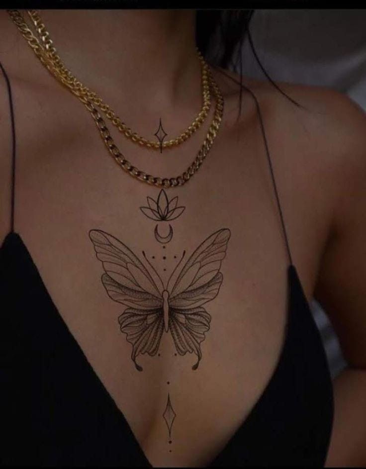 Top 300+ hình xăm khe ngực siêu đẹp và ấn tượng - Genztattoo