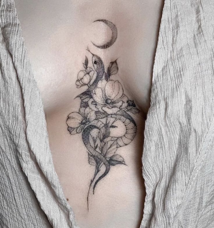 Top 300+ hình xăm khe ngực siêu đẹp và ấn tượng - Genztattoo