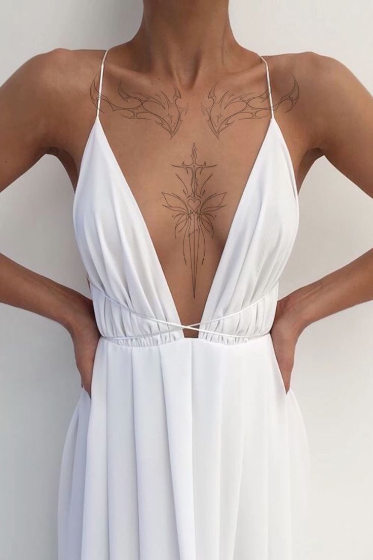 Top 300+ hình xăm khe ngực siêu đẹp và ấn tượng - Genztattoo