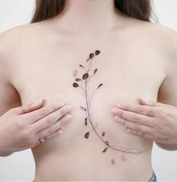 Top 300+ hình xăm khe ngực siêu đẹp và ấn tượng - Genztattoo