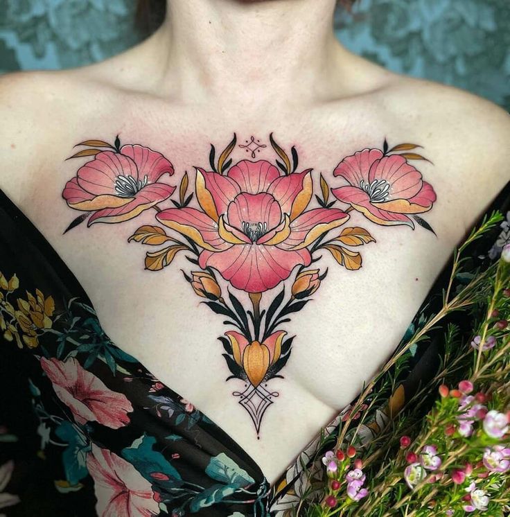 Top 300+ hình xăm khe ngực siêu đẹp và ấn tượng - Genztattoo