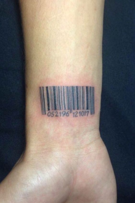 Top 101+ hình xăm mã vạch chất lừ và độc đáo - Genztattoo