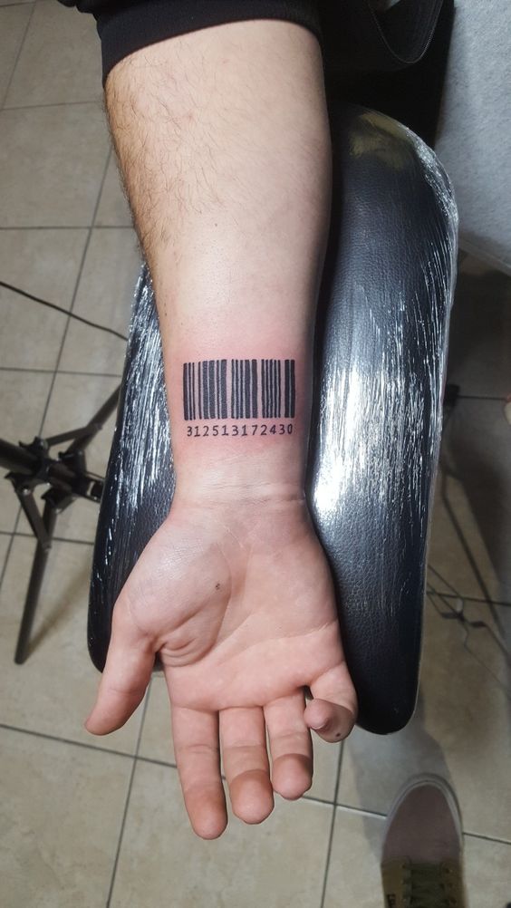 Top 101+ hình xăm mã vạch chất lừ và độc đáo - Genztattoo