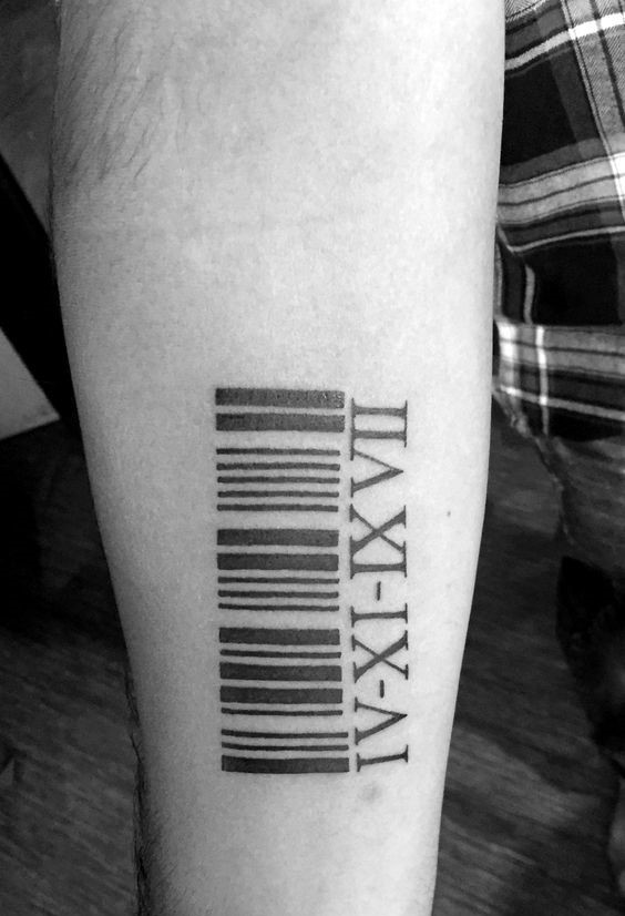 Top 101+ hình xăm mã vạch chất lừ và độc đáo - Genztattoo