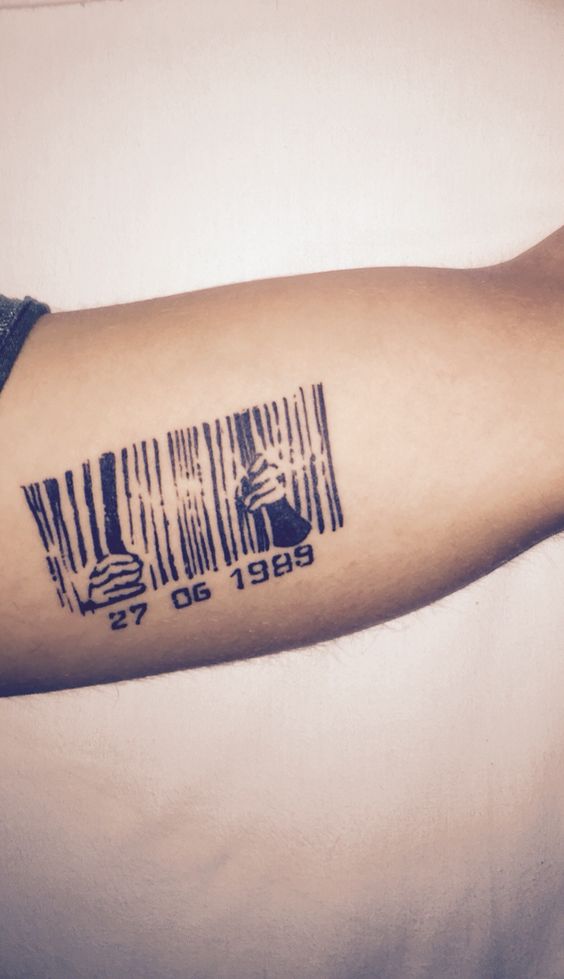 Top 101+ hình xăm mã vạch chất lừ và độc đáo - Genztattoo