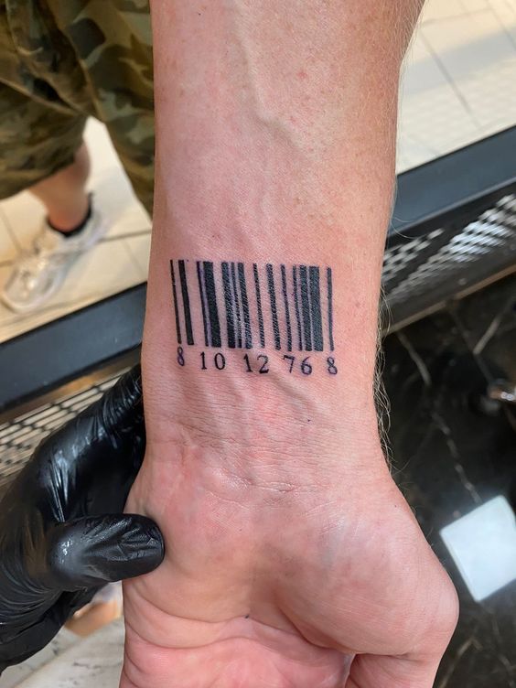 Top 101+ hình xăm mã vạch chất lừ và độc đáo - Genztattoo