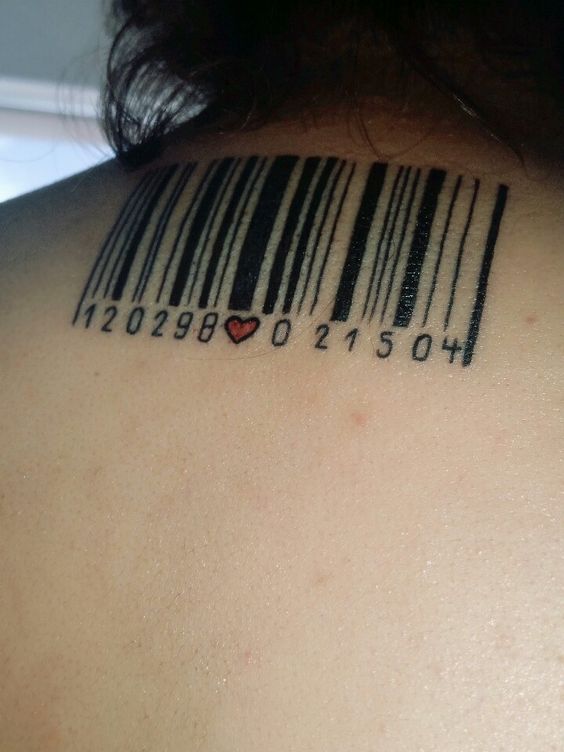 Top 101+ hình xăm mã vạch chất lừ và độc đáo - Genztattoo