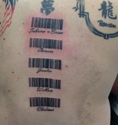 Top 101+ hình xăm mã vạch chất lừ và độc đáo - Genztattoo