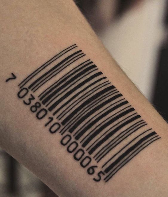 Top 101+ hình xăm mã vạch chất lừ và độc đáo - Genztattoo
