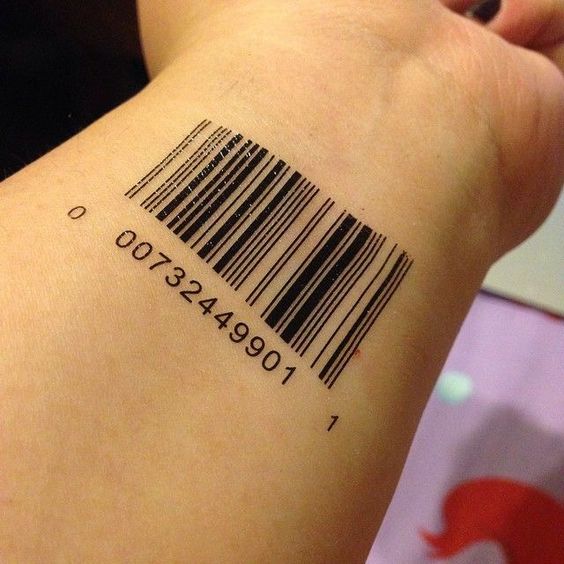 Top 101+ hình xăm mã vạch chất lừ và độc đáo - Genztattoo