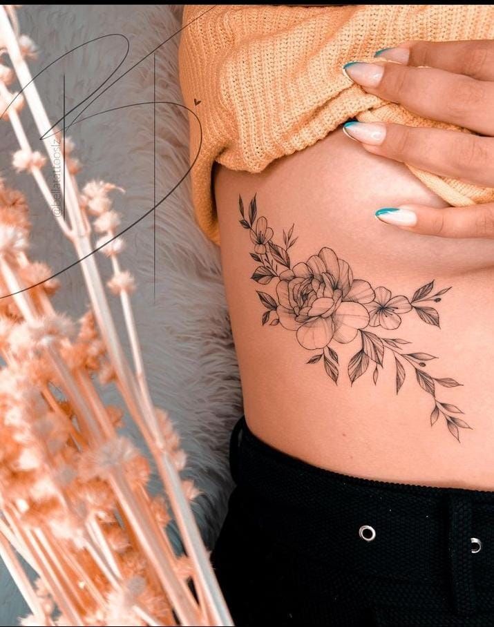 Hình xăm sườn cho người mới bắt đầu Hơn 200 mẫu hình xăm mạn sườn để anh chị em tham khảo - Genztattoo
