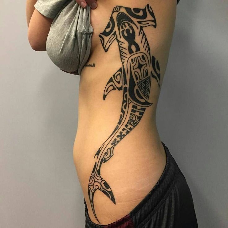 hình xăm cá voi sát thủ Hơn 200 mẫu hình xăm mạn sườn để anh chị em tham khảo - Genztattoo