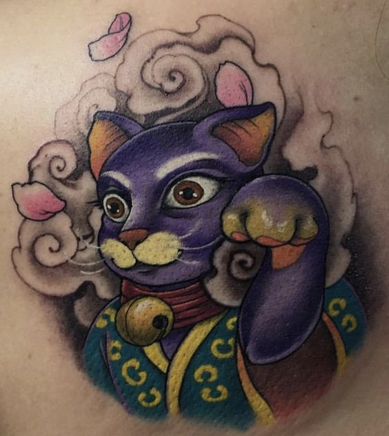 Top 200 hình xăm mèo thần tài ở ngực đem lại tài tộc may mắn - Genztattoo
