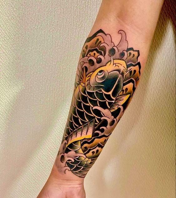 Top 155 hình xăm cá chép đen trắng được tuyển chọn - Genztattoo