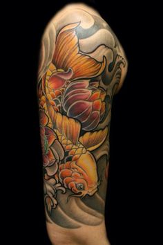 Top 155 hình xăm cá chép màu vàng được tuyển chọn - Genztattoo