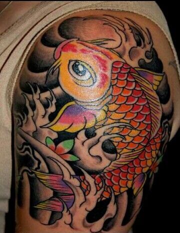 Top 155 hình xăm cá chép màu vàng được tuyển chọn - Genztattoo