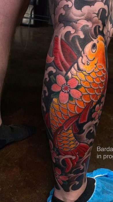 Top 155 hình xăm cá chép màu vàng được tuyển chọn - Genztattoo