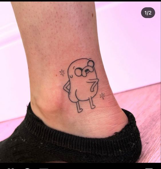 hình xăm nhỏ dễ thương ở chân Top 200 hình xăm cute dễ thương cho nam và nữ - Genztattoo