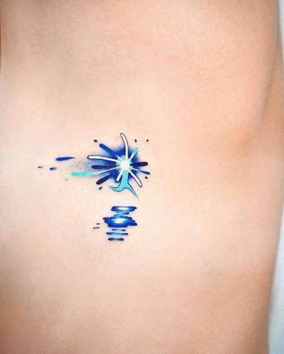 hình xăm mini tia xanh đẹp Top 200 hình xăm cute dễ thương cho nam và nữ - Genztattoo