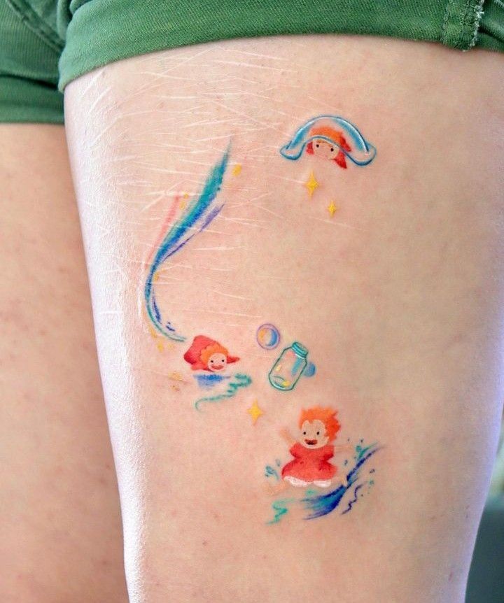 hình xăm mini hoạt hình dễ thương Top 200 hình xăm cute dễ thương cho nam và nữ - Genztattoo