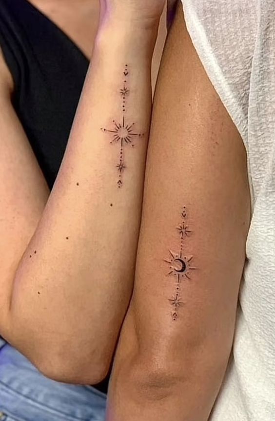 hình xăm mini cho cặp đôi Top 200 hình xăm cute dễ thương cho nam và nữ - Genztattoo